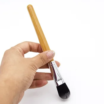 Оптовая продажа 200шт Косметическая кисть для макияжа С бамбуковой ручкой, румяна, Универсальная кисть для пудры SN1786