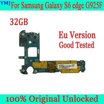 Оригинальная Разблокированная Материнская Плата Samsung Galaxy S6 edge G925F G925i С Полным Набором Чипов и Операционной Системой Протестирована Хорошая Материнская Плата 32 ГБ