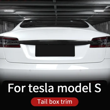 Отделка задней двери из углеродного волокна для Tesla model S аксессуары /автомобильные аксессуары tesla S accessoires