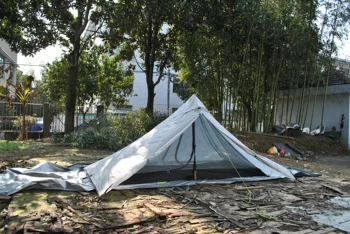 Палатка с треккинговой палкой CZX-571, Сверхлегкая пирамидальная палатка на 2 человека, Походная палатка на 2 человека, Сверхлегкая уличная палатка, кемпинговая палатка на 2 человека