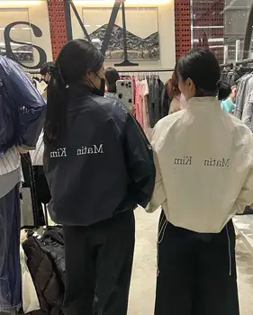 Пара букв MatinKim повседневная куртка с перфорацией на шнурке, японская куртка, пальто