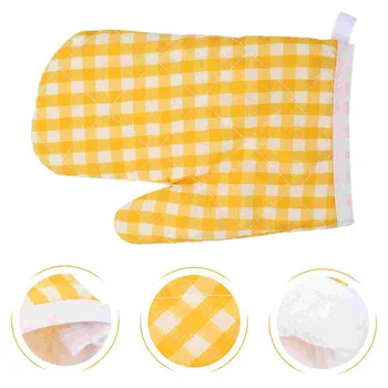 Перчатки для гриля, Микроволновая печь, Термостойкая Детская рукавица для пиццы, полиэстер, духовка для малышей