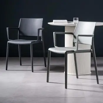Пластиковые Индивидуальные кухонные обеденные стулья для гостиной, офиса, Односпальные обеденные стулья, Роскошная дизайнерская мебель Silla Comedor YX50DC