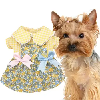 Платье с кошкой, юбка с модным принтом, юбка для домашних животных, Милая двуногая собака, Юбка с коротким рукавом