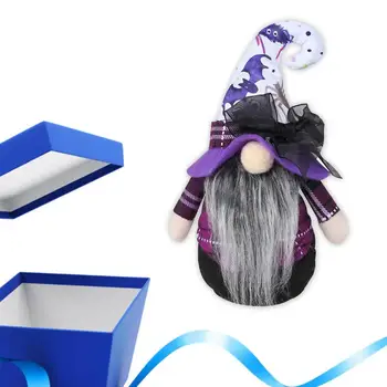 Плюшевые гномы фиолетового цвета, Плюшевый эльф ручной работы, Шведский карлик Tomte, Декор для весенне-летнего дома, Пастельная кукла на Хэллоуин, Коллективный подарок