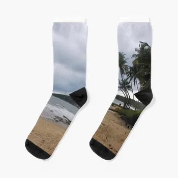 Пляж Керала, Индия. Носки для спорта и отдыха, забавные носки, мужские носки для мужчин, комплект мужских зимних термоносков