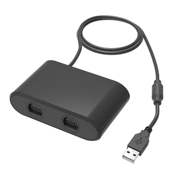 Поддержка адаптера N64 Turbo USB Convertor с 2 Портами USB Wireless Controller Adapter Plug and Play для ПК с моделью Switch/OLED Windows