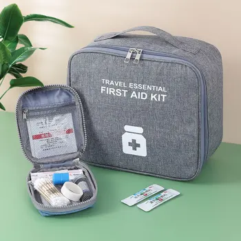 Портативная сумка для хранения лекарств Мини-дорожная аптечка первой помощи, сумки для лекарств, органайзер, сумка для выживания в чрезвычайных ситуациях на открытом воздухе, чехол для таблеток