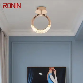 Потолочное освещение RONIN LED Nordic Creative Светильники с круглым кольцом для дома для украшения лестниц и проходов