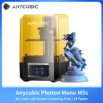 ПРЕДПРОДАЖНЫЙ ANYCUBIC Photon Mono M5s LCD 3D-принтер 10 дюймов 12K с высокой точностью 105 мм/ч, Размер печати без выравнивания 200*218* 123 мм