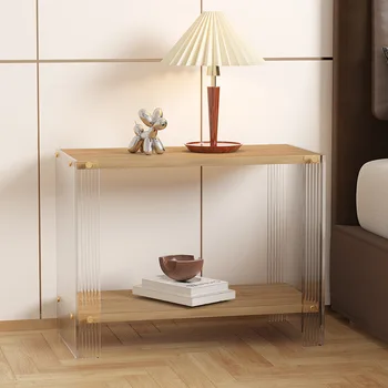 Прикроватный столик, Оригинальная акриловая тумбочка в скандинавском стиле, Современная Простая домашняя спальня, Шкаф для хранения мелких предметов домашнего обихода