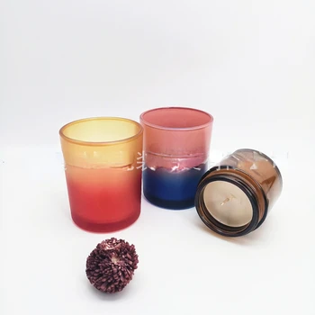 Принадлежности для изготовления свечей Цветные стаканчики для свечей Ароматерапевтические стаканчики для свечей Романтические стеклянные подсвечники