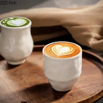 Простая кофейная чашка объемом 250 мл, офисная Керамическая кружка, чашка для молока для завтрака, Фарфоровая чашка для чая, кофейные кружки, лучший подарок для друзей