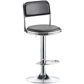 Простой современный стул для кассового аппарата, вращающаяся спинка, круглый табурет, подъемный шкив, барный стул, лабораторный стул