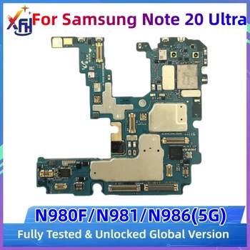 Разблокированная Материнская Плата 5G Для Samsung Galaxy Note 20 Ultra N980F N981B N981U N986U N985F Логическая Плата 128 ГБ 256 ГБ Материнская Плата
