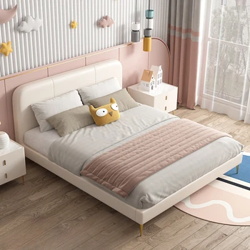 Роскошные Деревянные Детские Кровати Двойного Дизайна Princess King Size Детские Кровати Для Малышей Напольная Мебель Для спальни Cama Crianca SR50CB