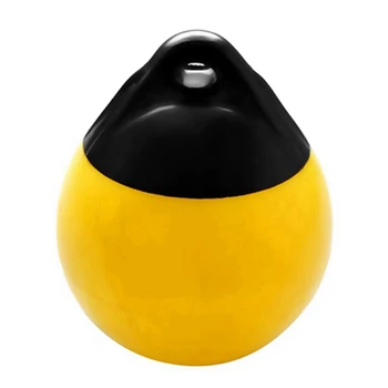 Сверхмощный шар для крыла лодки из ПВХ, Круглый Якорный Буй, Док-бамперный шар, Надувная защита, Морской Швартовый Буй Желтого цвета