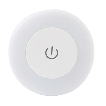 Светодиодные ночники с сенсорным датчиком, 3 режима, настенный светильник с магнитным основанием, USB-перезаряжаемый Круглый Портативный Затемняющий Мягкий свет белого цвета