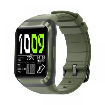 Сенсорный экран 1,69-дюймовый Профессиональный наружный GPS Водонепроницаемый пульсометр True Blood Oxygen Армейские зеленые спортивные смарт-часы для фитнеса