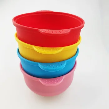 Силиконовая складная чаша для детей Силиконовый воск для горшков Вкладыш для наружной портативной прочной посуды Косметическая маска для лица Чаша Посуда
