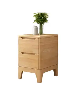 Скандинавский мини-ультраузкий прикроватный столик из массива дерева, современный минималистичный 40 см с замком, прикроватный шкаф для хранения вещей