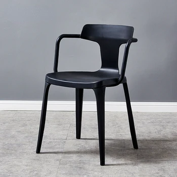 Скандинавское кресло со спинками, современное пластиковое офисное кресло для ресторана отеля, Роскошная мебель для гостиной Sillas Para Comedor для помещений