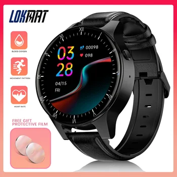 Смарт-часы LOKMAT New APPLLP PRO Android IP68 с большим сенсорным экраном, камера для видеозвонков Sport Men Health, без моноблока, защитная пленка