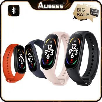 Смарт-часы с мультяшным изображением артериального давления, фитнес-трекер Для мужчин и женщин Для наручных часов Mi Band 7, спортивные часы, Детская мода