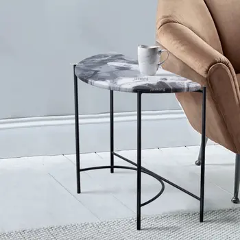Современная мебель для гостиной, журнальный столик для маленькой квартиры, мраморный диван, тумбочки, Минималистичный Домашний журнальный столик на балконе