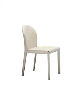 Современное простое кожаное кресло с седлом, Итальянский минималистичный Легкий Роскошный обеденный стул Family Nordic Senior Sense Со спинкой табурета
