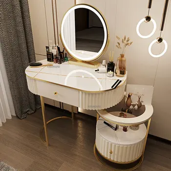 Современный деревянный туалетный столик для мебели спальни, усовершенствованный комод, Встроенный шкаф для хранения, Простые туалетные столики