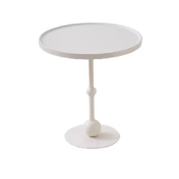 Современный и простой круглый стол из нержавеющей стали, маленький журнальный столик из железа