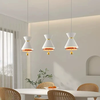 Современный светодиодный подвесной светильник для прикроватной тумбочки в скандинавском стиле, подвесной светильник с одним светодиодом, Домашний декор, Подвесные светильники для столовой