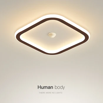 Современный умный минимализм, светодиодный потолочный светильник, живое освещение для гостиной, прихожей, коридоров, Потолочный светильник с датчиком коридора, Декор