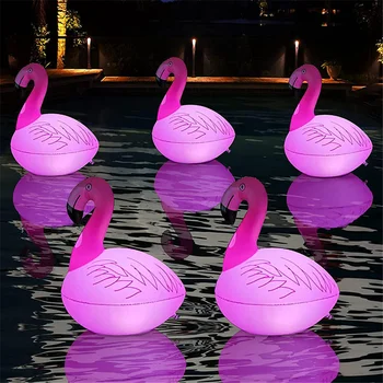 Солнечный плавающий шар-фламинго, светильник для бассейна, водонепроницаемый шар для газона, домашний декор для вечеринки в саду