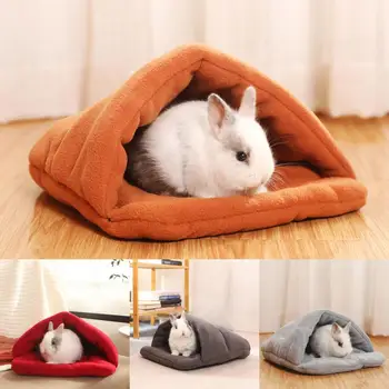 Стильный коврик для котенка, Безусадочная Полузакрытая кровать для хомяка, Гнездо для мелких животных