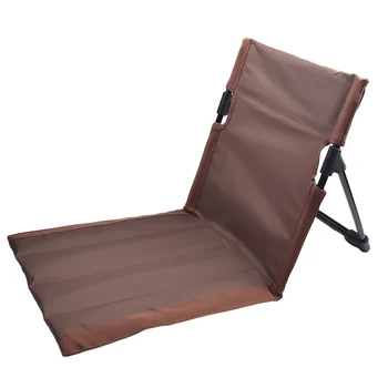 Стул с откидной спинкой, складной походный стул с подушкой для спинки, с опорной рамой, легко переносится и устанавливается для пикника и пляжа