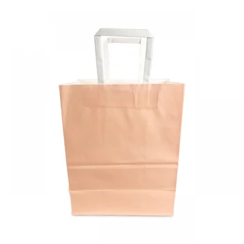 сумка для бумажной упаковки покупок розового цвета customizd design с ручкой