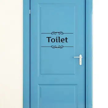 Съемная Водонепроницаемая Наклейка на стену для ванной комнаты, двери туалета, Домашний Декор 