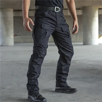 Тактические брюки Мужские Уличные брюки-карго с несколькими карманами Военные боевые брюки Мужские износостойкие рабочие брюки для пеших прогулок