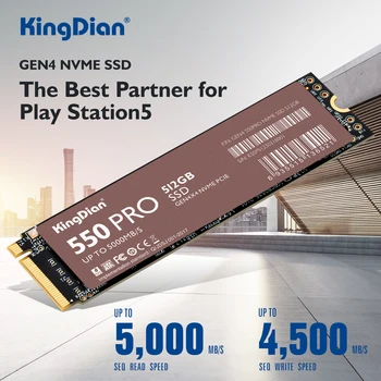 Твердотельный накопитель KINGDIAN NVME SSD 550RPO для PS5, внутренний жесткий диск объемом 1 ТБ, 2 ТБ для настольного ноутбука