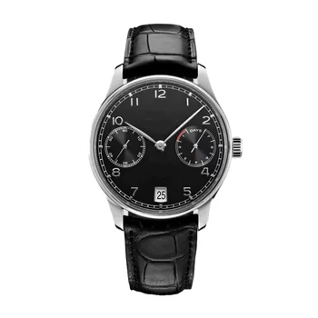 Топовый люксовый бренд, оригинальный высококачественный циферблат 42,3 мм с хронографом, кожаные часы португальской серии для мужчин, деловые кварцевые часы