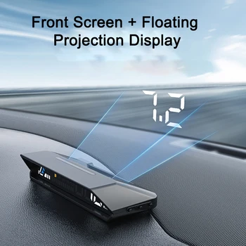 Универсальный автомобильный головной дисплей HUD Датчик OBD2 Спидометр Вождения Аксессуары для автомобильной электроники Черный ABS Головной дисплей