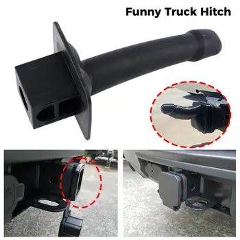 Универсальный чехол для шарика Funny Truck HitchTow Bar, силиконовый, защищающий от атмосферных воздействий Прочный колпачок, фаркоп для прицепа, защищающий Автомобильные аксессуары