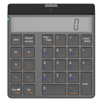 Цифровая клавиатура Sunreed 4.0 Bluetooth Клавиатура с функцией калькулятора дисплея 2 в 1 Цифровая клавиатура и калькулятор
