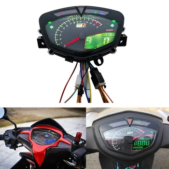Цифровой Измеритель для Yamaha Lc135 V1 Jupiter MX Copy Uma Мотоциклетный Спидометр ЖК-ДИСПЛЕЙ RPM Тахометр Метр