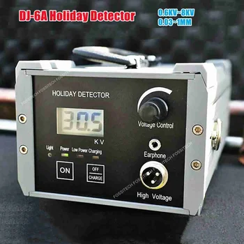 Цифровой Праздничный Детектор DJ-6A 0,03-1 мм Высокого Напряжения 0,6 КВ ~ 8 кВ Искровой Детектор Утечки со Специальным Антикоррозийным Покрытием