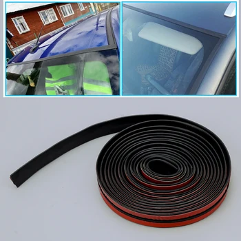 Черная резина Шириной 19 мм, универсальная прокладка для защиты лобового стекла автомобиля от непогоды, Накладка на молдинг, Длина 4 м 13 футов