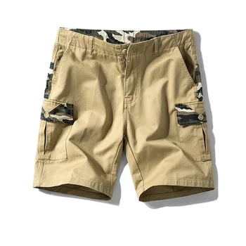 Шорты для спецодежды, мужские летние камуфляжные свободные брюки для мальчиков, брюки с пятью точками, повседневные мужские брюки для верхней одежды