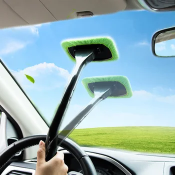 Щетка для мытья автомобильных стекол, инструмент для мытья лобового стекла, автоматический стеклоочиститель, средство для удаления пыли, средство для удаления запотевания с длинной ручкой, инструмент для мойки автомобилей